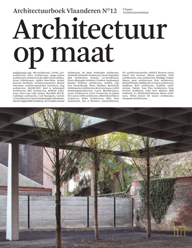 Architectuurboek Vlaanderen N°12. Architectuur op maat
