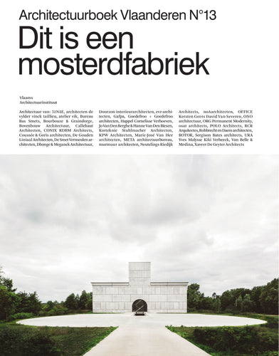 Architectuurboek Vlaanderen N°13. Dit is een mosterdfabriek